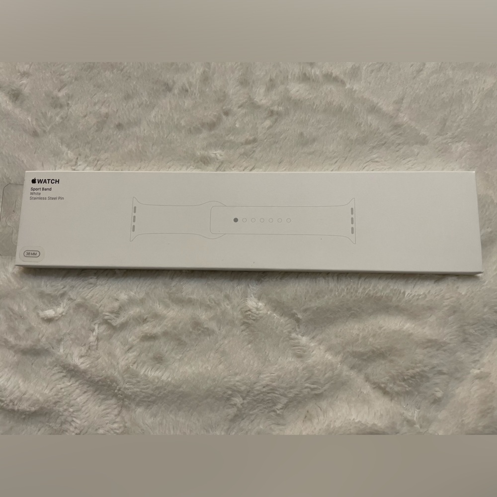 ✨✨NWT✨✨Apple Brand • Watch Sport Band • 38mm • White • SS Pin